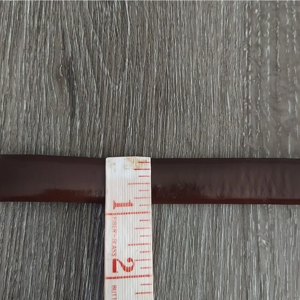 INC International Concepts Brown Belt with Silver Chain Detail XL - Picture 6 of 6